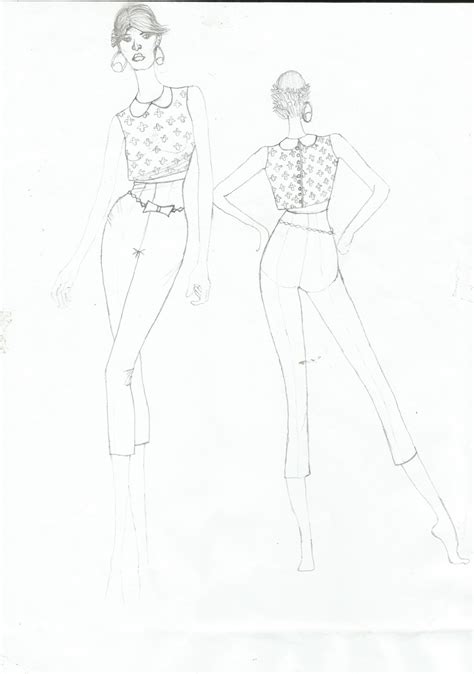 Stylistic Elegance Fashion Sketches Drawing Sketches Sketches