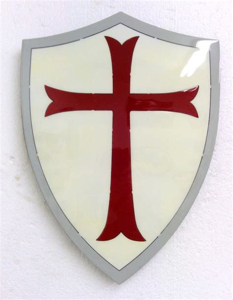 Knights Templar Shield Crusader Shield Etsy Uk