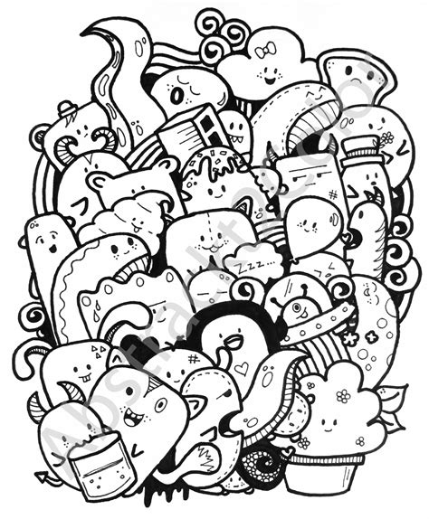 Monster Party 2015 Doodle Art Name Doodle Art Posters Doodle Art