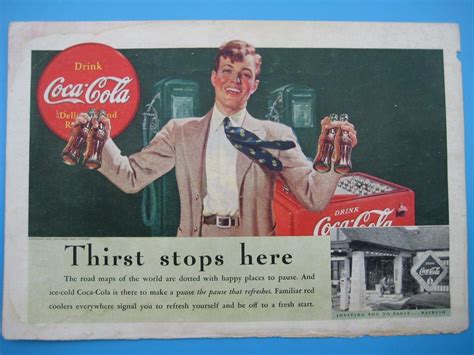 Originally marketed as a temperance drink and intended as a patent medicine. COCA COLA WERBUNG 1939 kaufen auf Ricardo