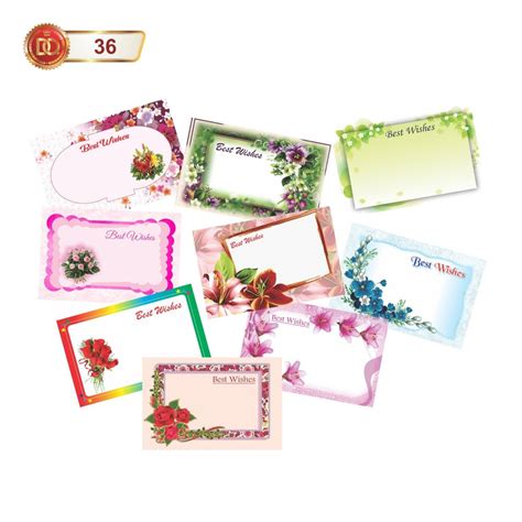 Paper Multicolor Best Wishes Stickers For Labeling Packaging Type