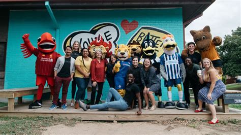 Premier League Mascots Take A Tour Of Austin