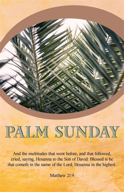 Hosanna In The Highest Bulletin Pkg 100 Palm Sunday Hosanna In The