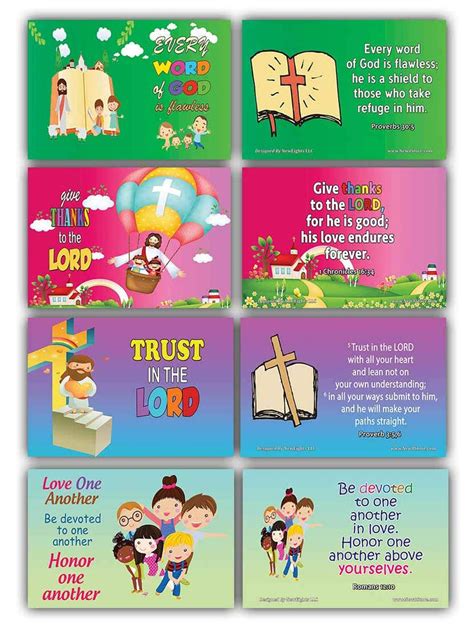 Daily Devotional Topical Bible Verses For Kids Niv Flashcards New8store