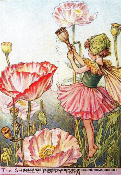 On Hold 1930s Fairy Cicely Mary Barker Print Ideal For Framing Etsy
