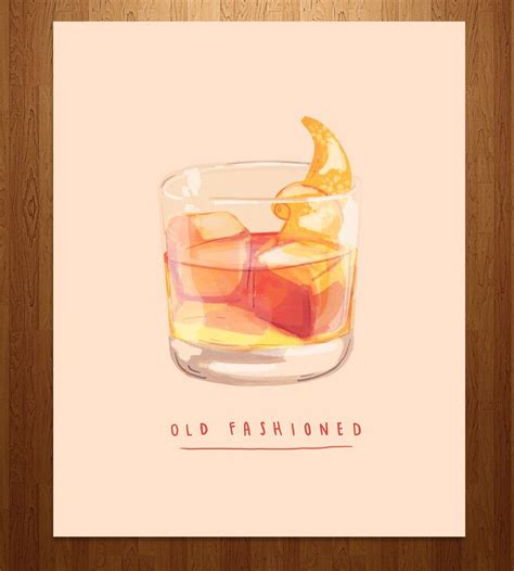 Learn how to draw old house pictures using these outlines or print just for coloring. Old Fashioned Cocktail Art Print by Nan Lawson on Scoutmob ...