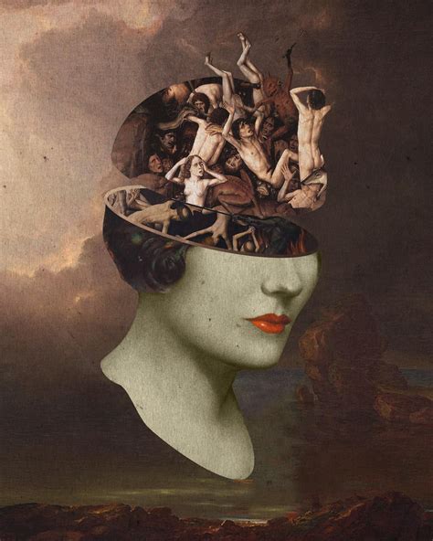 Misery In The Head Me Digital Collage 2019 Digital Collage Art