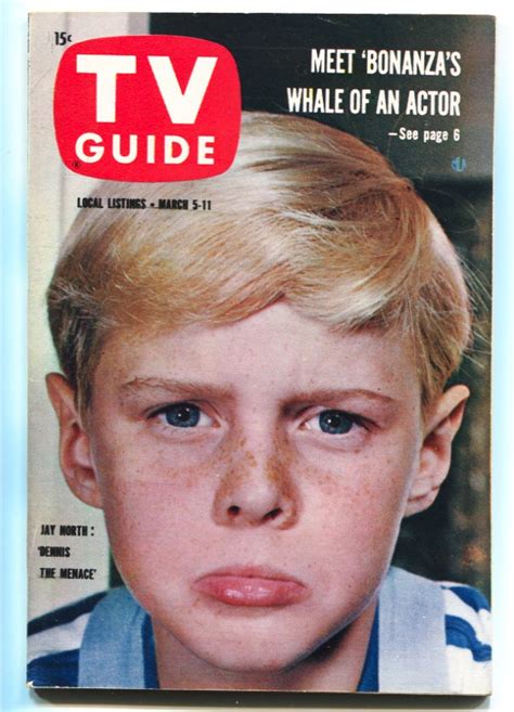 Tv Guide 351960 Jay North Dennis The Menace Cover And Story Illinois
