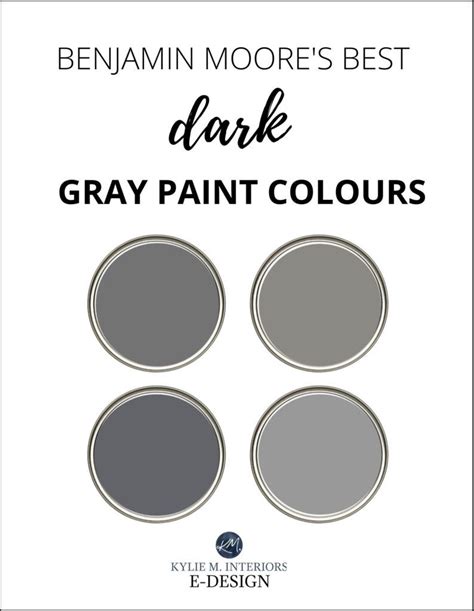 Benjamin Moore 10 Best Dark Gray Charcoal Paint Colors Kylie M
