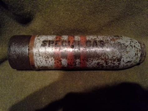 Ww1 75mm Us Mustard Gas Shell Firearms And Ordnance Us Militaria