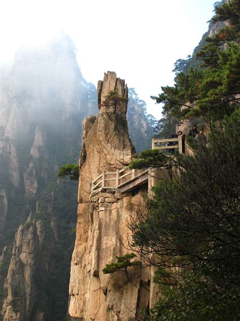 Mount Huangshan Or Yellow Moutain Is Located In Huangshan City In