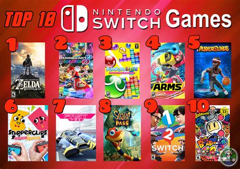 Top 10 Nintendo Switch Games Its My Favorite Day Of Top