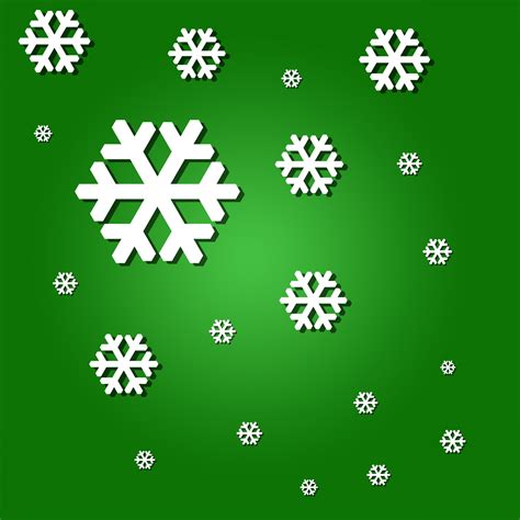 Snowflakes On Green Background Free Stock Photo Public Domain Pictures