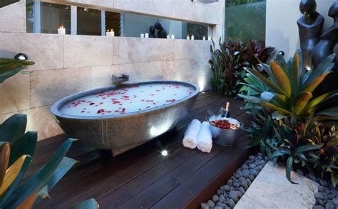 Getting In Touch With Nature Soothing Outdoor Bathroom Designs
