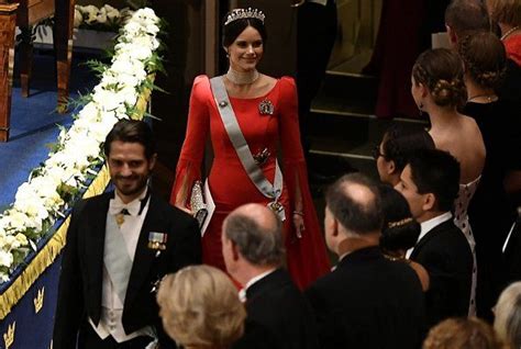 swedish royals attended the nobel prize award ceremony 2018 princess sofia of sweden swedish