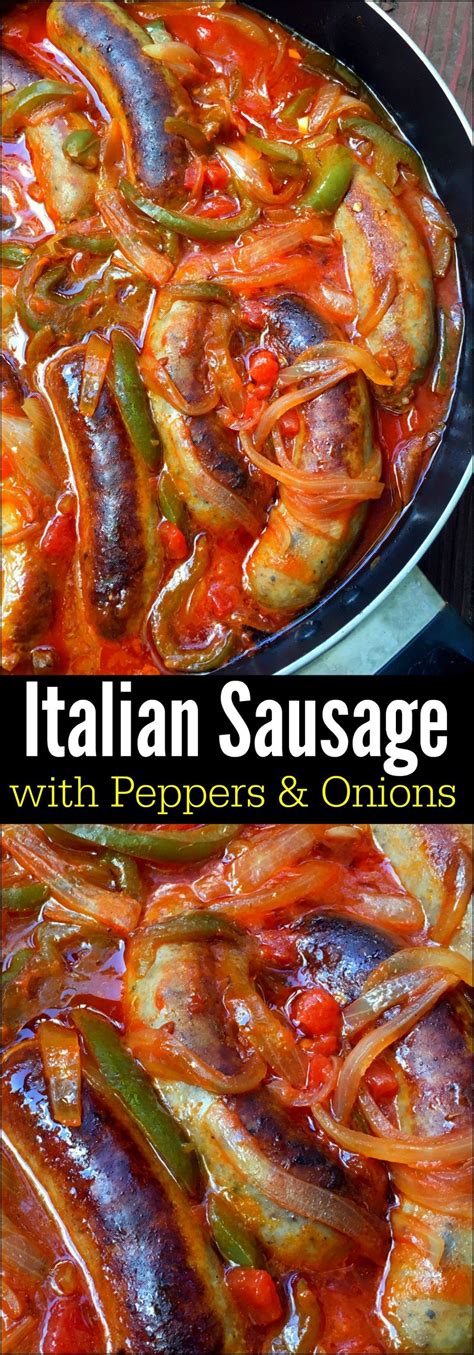 Grilled sausage and peppers sandwich. Italian Sausage with Peppers & Onions | Recipe | Italian ...