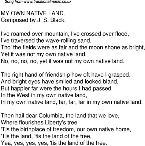 A video for the single video games appeared online in august of 2011 and drew considerable buzz, as did a secret show she performed at brooklyn's grasslands gallery that september. Old Time Song Lyrics for 35 My Own Native Land