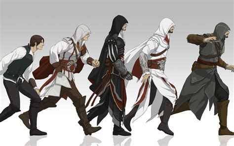 Evolution Of Ezio The Assassin S Fan Art 35015295 Fanpop