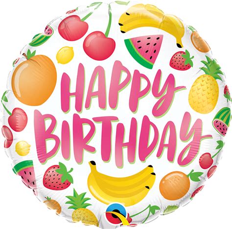 Folieballon Happy Birthday Fruits De Leukste Verjaardag Ballonnen