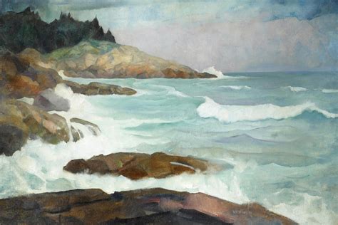 Nc Wyeth Untitled View Of The Maine Coast Circa 1934 Mutualart