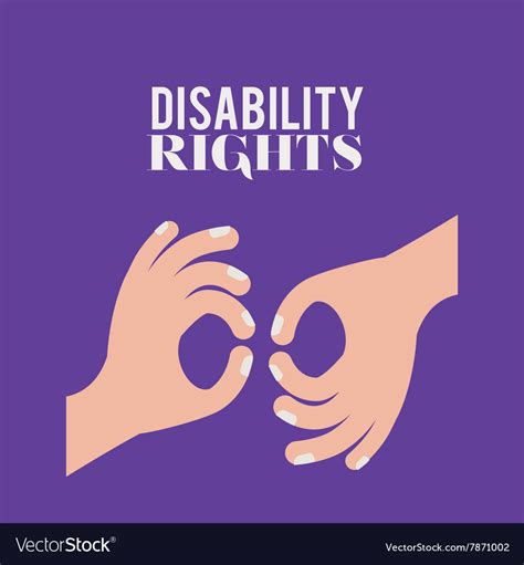 Disability Rights Design Royalty Free Vector Image