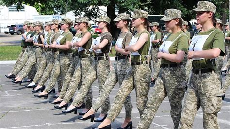 Ukrainian Army Defends Decision To Make Female Soldiers March In High