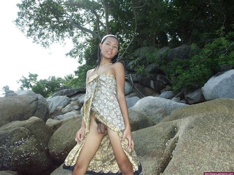 Cute Asian Ts Parading Naked And Flashing Photo 3