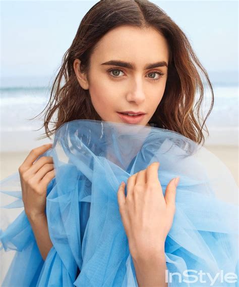 Lily Collins X Instyle Magazine Lily Collins Lilly Collins