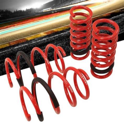 Megan Racing Euro Version Red Lowering Springs Kit For 08 14 Benz C63