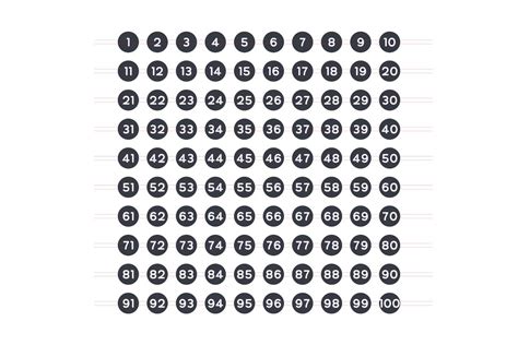 101 Numbers Icons Jolly Black Custom Designed Icons Creative Market