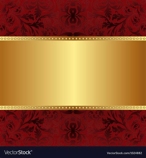 Red Gold Background Royalty Free Vector Image Vectorstock
