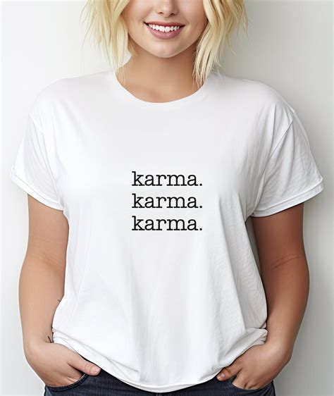 Karma T Shirt Karma Shirt Karma Tee Womens Karma Etsy