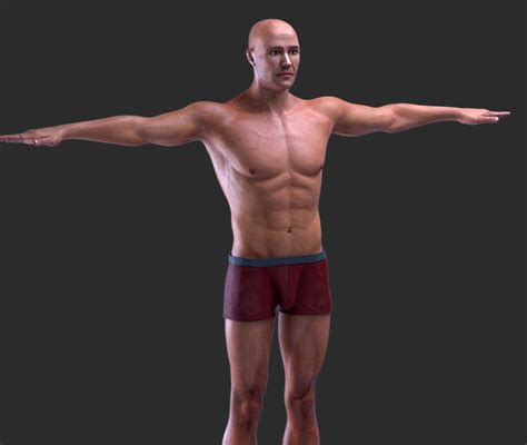 Hyper Realistic Male Human Character D Ds Human Male Human Character Modeling