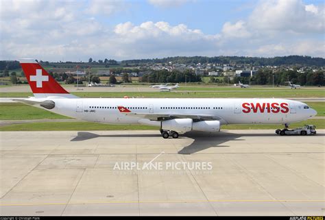 Hb Jmc Swiss Airbus A340 300 At Zurich Photo Id 848072 Airplane