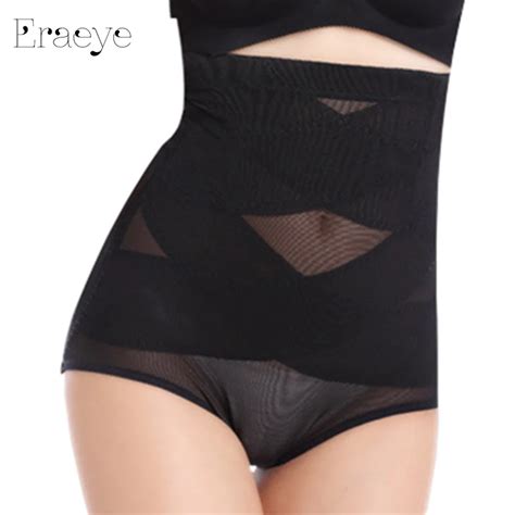 Eraeye Sexy Slimming High Waist Underwear Women Shapewear Briefs Thin Mid Lumbar Abdomen Hips
