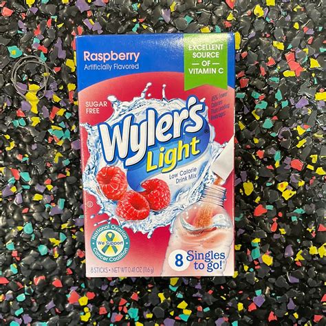 Wylers Light Raspberry Drink Mix Toms Confectionery Warehouse