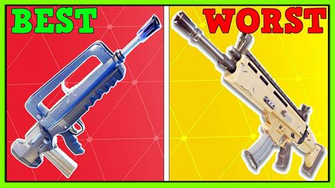 Ranking Every Gun From Worst To Best Fortnite Battle Royale Youtube