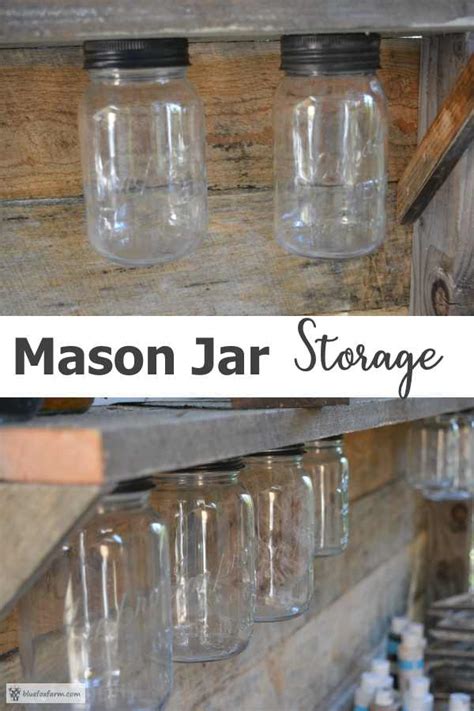 Mason Jar Storage For Small Bits And Pieces