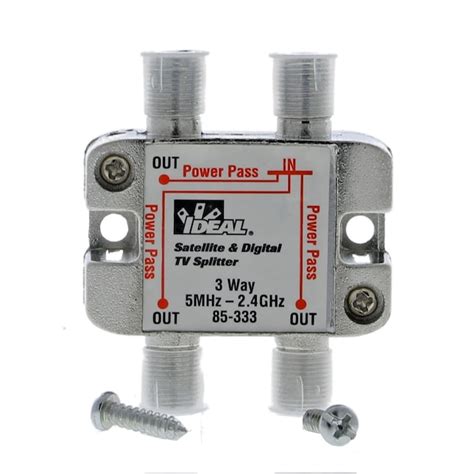 Ideal Zinc 3 Way Coax Video Cable Splitter In The Video Cable Splitters
