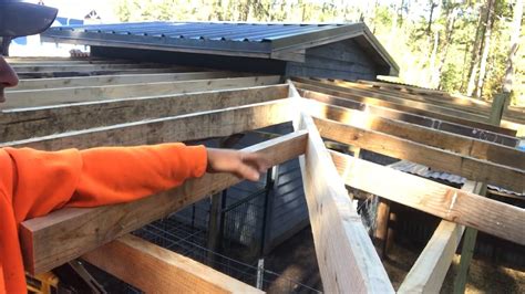 Finishing Roof Framing Lean To Youtube
