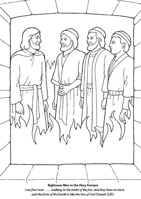 Printable Coloring Pages Fiery Furnace