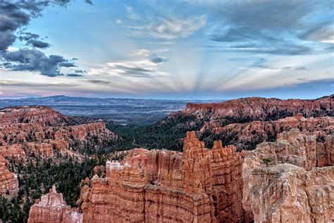 Stormy Bryce Canyon With Rays Of Sun 2018 Photograph By Monica Zaborac