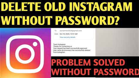 How To Delete Disable Instagram Account Without Password Youtube