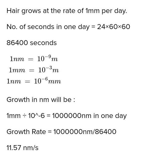 Your Hair Grows At The Rate Of 1 Mm Per Day Find Their Growth Rate In