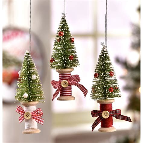 Spool Design Christmas Tree Ornaments Christmas Ornament Crafts
