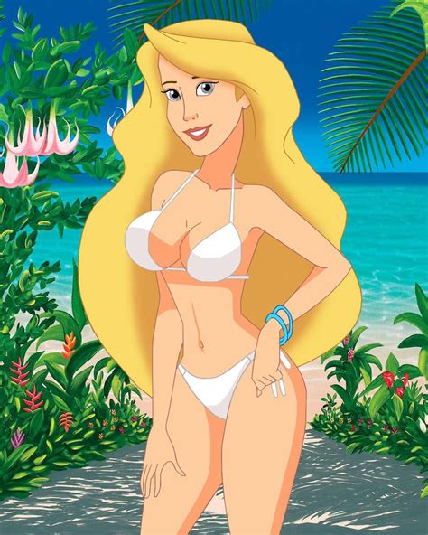 Odette The Swan Princess In A Bikini By Carlshocker Female Cartoon Characters Disney