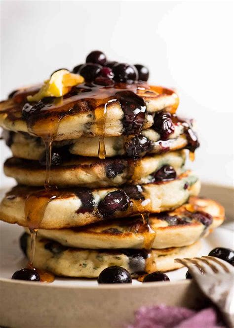 Extra Fluffy Blueberry Pancakes Recipetineats