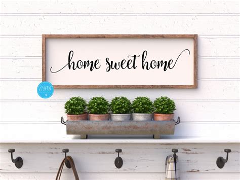 Home Sweet Home Sign, Rustic Home Sweet Home Sign, Farmhouse Home Sweet Home Sign