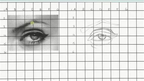 An Eye Is Shown In The Middle Of A Grid