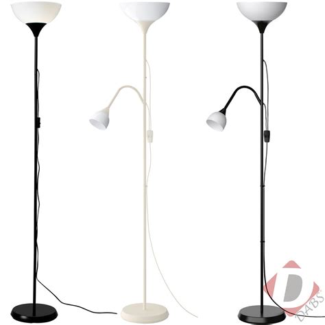 No longer just for table tops, they tower to over 5 feet tall, perfect for a floor lamp. IKEA NOT Black & White Tall Floor Standing Lamp / Reading Light Uplighter Shade | eBay